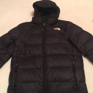 North face black xl 550 boys winter jacket down